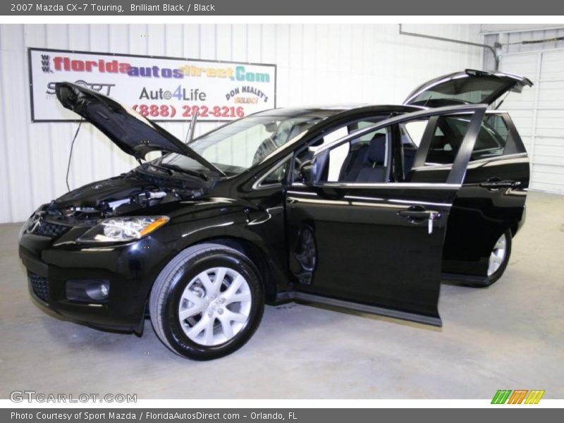 Brilliant Black / Black 2007 Mazda CX-7 Touring