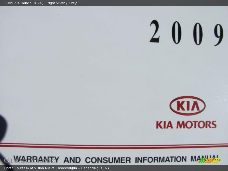 Bright Silver / Gray 2009 Kia Rondo LX V6