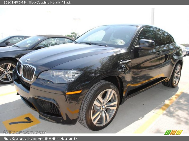 Black Sapphire Metallic / Black 2010 BMW X6 M