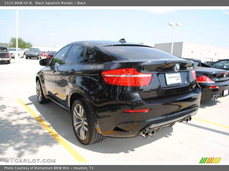 Black Sapphire Metallic / Black 2010 BMW X6 M