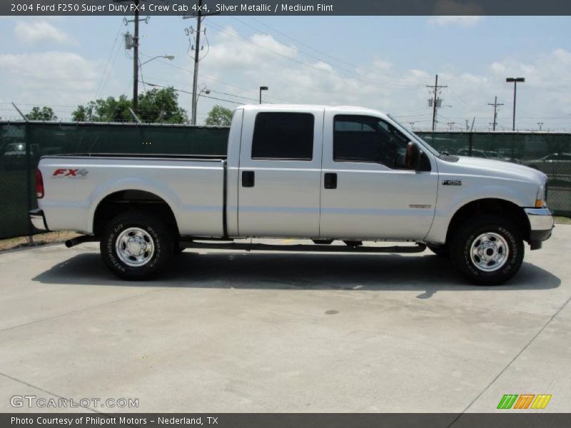 Silver Metallic / Medium Flint 2004 Ford F250 Super Duty FX4 Crew Cab 4x4