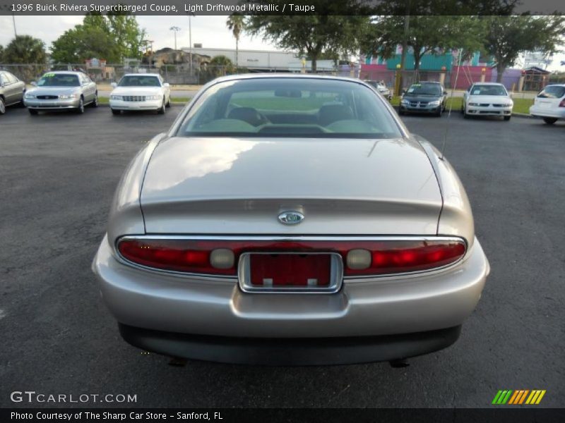 Light Driftwood Metallic / Taupe 1996 Buick Riviera Supercharged Coupe