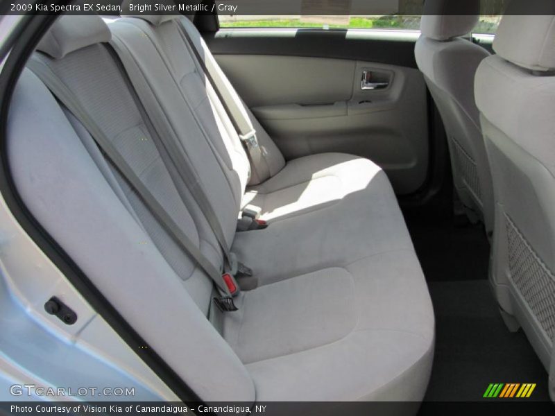 Bright Silver Metallic / Gray 2009 Kia Spectra EX Sedan