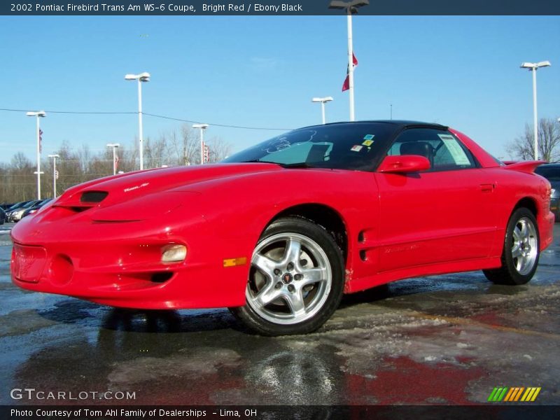 Bright Red / Ebony Black 2002 Pontiac Firebird Trans Am WS-6 Coupe