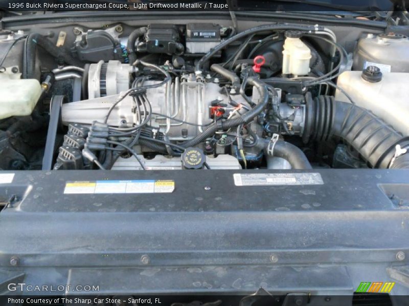 Light Driftwood Metallic / Taupe 1996 Buick Riviera Supercharged Coupe