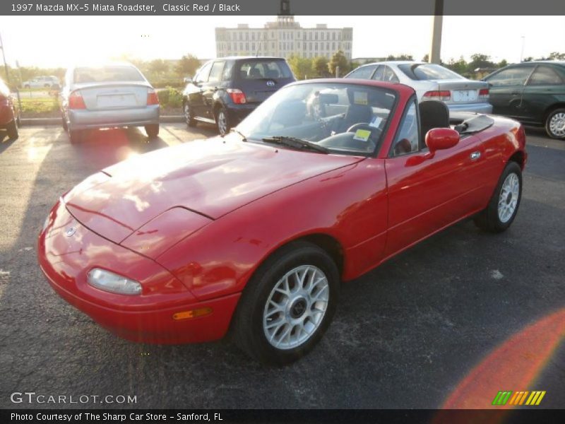 Classic Red / Black 1997 Mazda MX-5 Miata Roadster