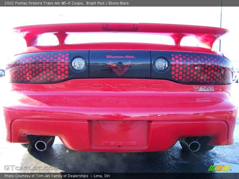Bright Red / Ebony Black 2002 Pontiac Firebird Trans Am WS-6 Coupe