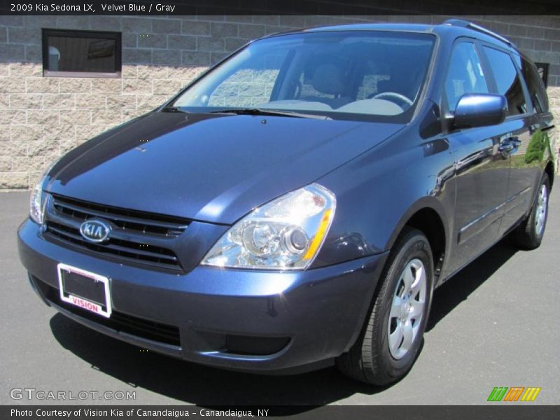 Velvet Blue / Gray 2009 Kia Sedona LX