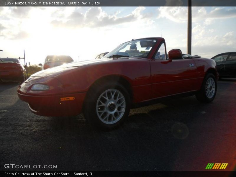 Classic Red / Black 1997 Mazda MX-5 Miata Roadster