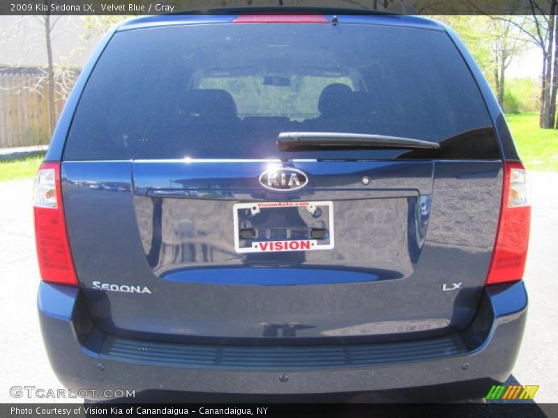 Velvet Blue / Gray 2009 Kia Sedona LX