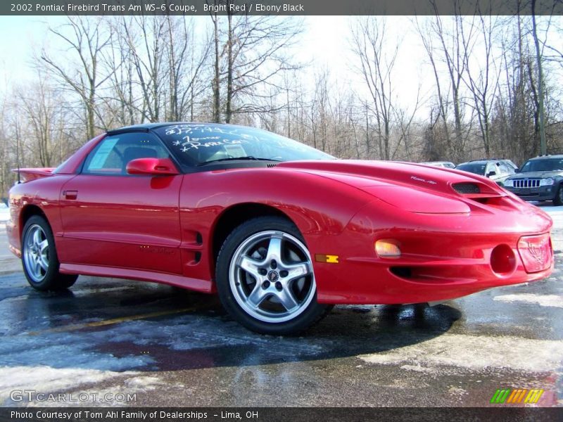 Bright Red / Ebony Black 2002 Pontiac Firebird Trans Am WS-6 Coupe