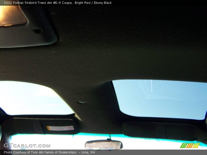 Bright Red / Ebony Black 2002 Pontiac Firebird Trans Am WS-6 Coupe