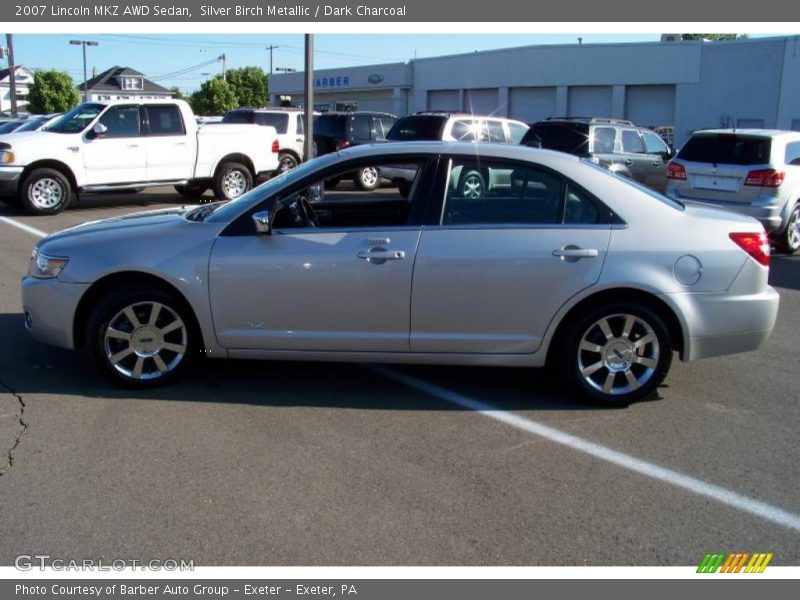 Silver Birch Metallic / Dark Charcoal 2007 Lincoln MKZ AWD Sedan