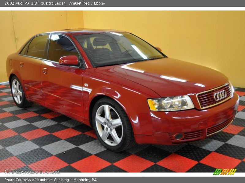 Amulet Red / Ebony 2002 Audi A4 1.8T quattro Sedan