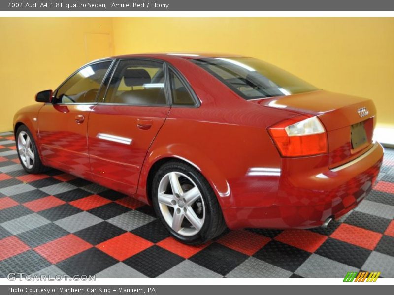 Amulet Red / Ebony 2002 Audi A4 1.8T quattro Sedan