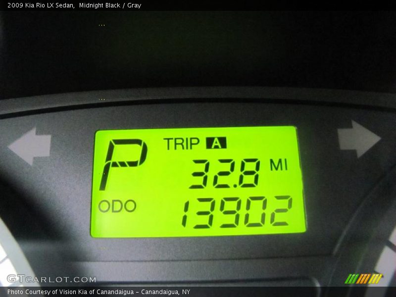 Midnight Black / Gray 2009 Kia Rio LX Sedan