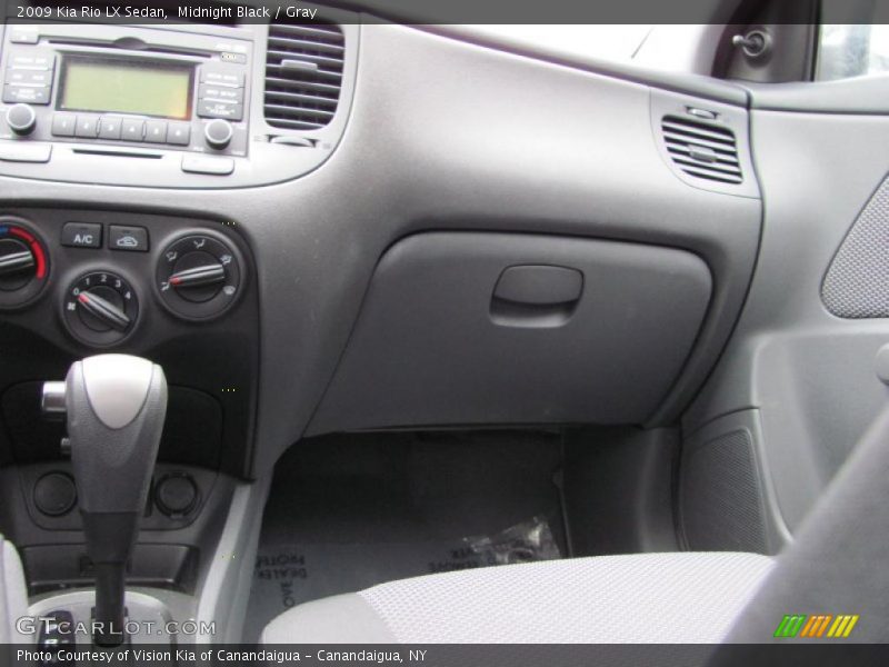 Midnight Black / Gray 2009 Kia Rio LX Sedan