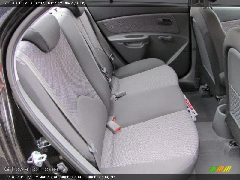 Midnight Black / Gray 2009 Kia Rio LX Sedan