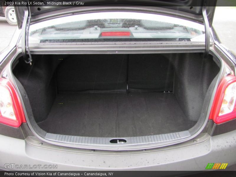 Midnight Black / Gray 2009 Kia Rio LX Sedan