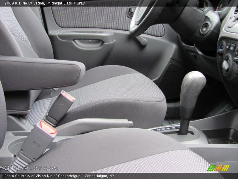 Midnight Black / Gray 2009 Kia Rio LX Sedan