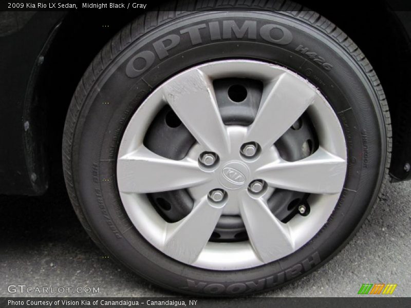 Midnight Black / Gray 2009 Kia Rio LX Sedan
