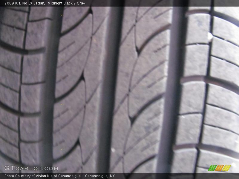 Midnight Black / Gray 2009 Kia Rio LX Sedan