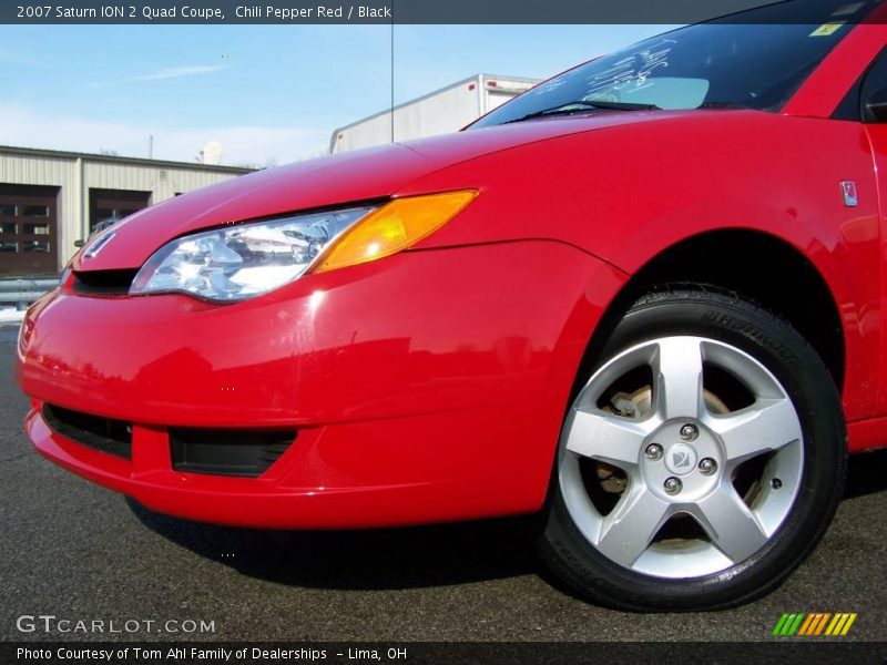 Chili Pepper Red / Black 2007 Saturn ION 2 Quad Coupe