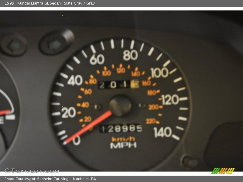 Slate Gray / Gray 1999 Hyundai Elantra GL Sedan