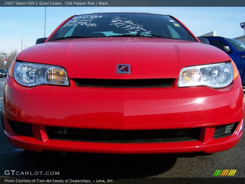 Chili Pepper Red / Black 2007 Saturn ION 2 Quad Coupe