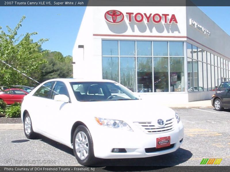 Super White / Ash 2007 Toyota Camry XLE V6