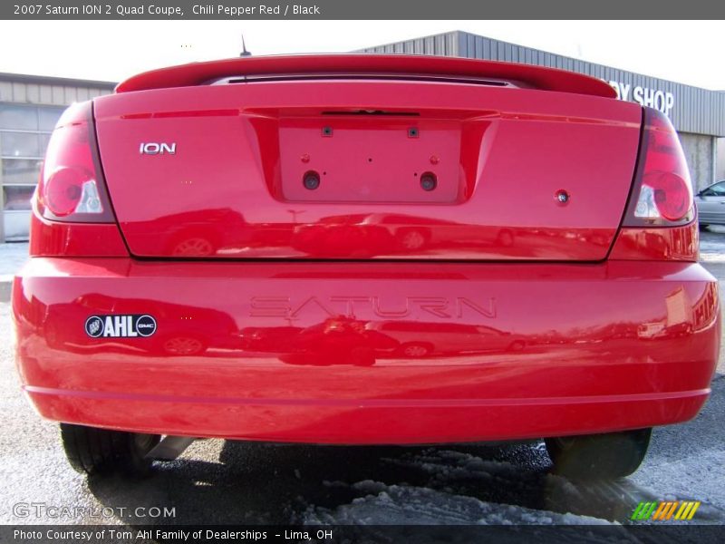 Chili Pepper Red / Black 2007 Saturn ION 2 Quad Coupe