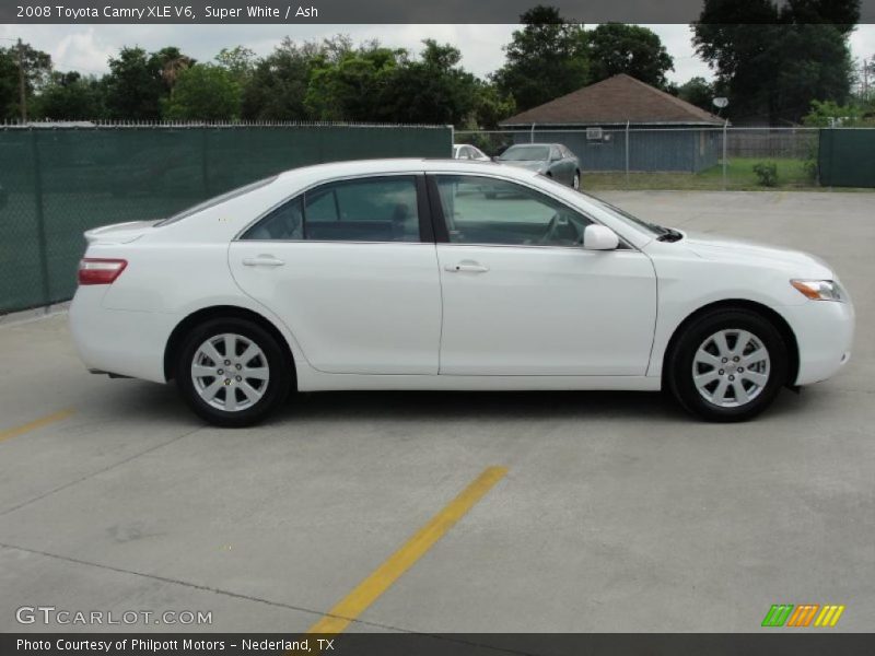 Super White / Ash 2008 Toyota Camry XLE V6