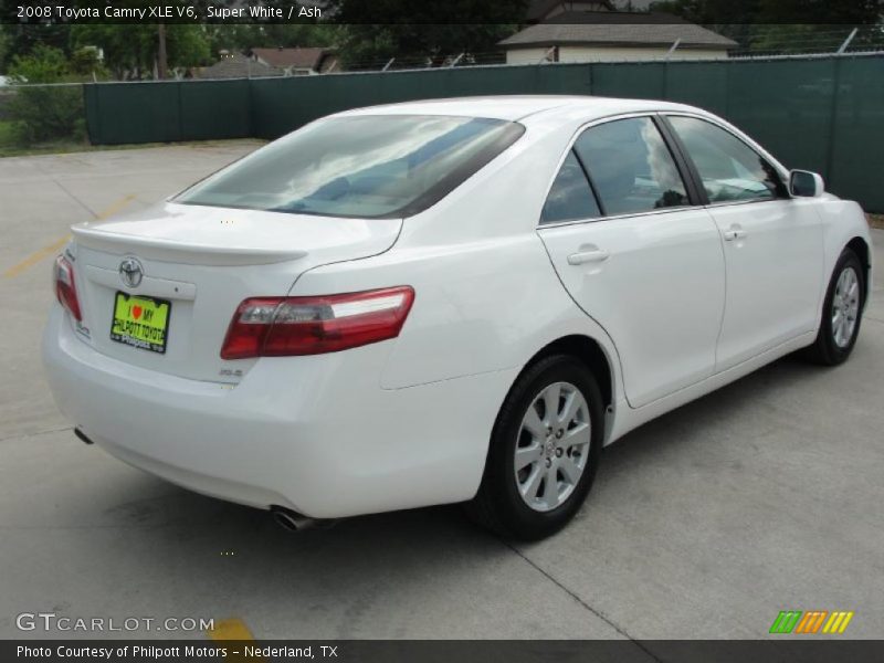 Super White / Ash 2008 Toyota Camry XLE V6
