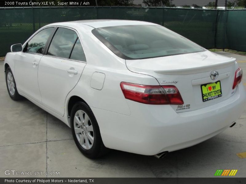 Super White / Ash 2008 Toyota Camry XLE V6