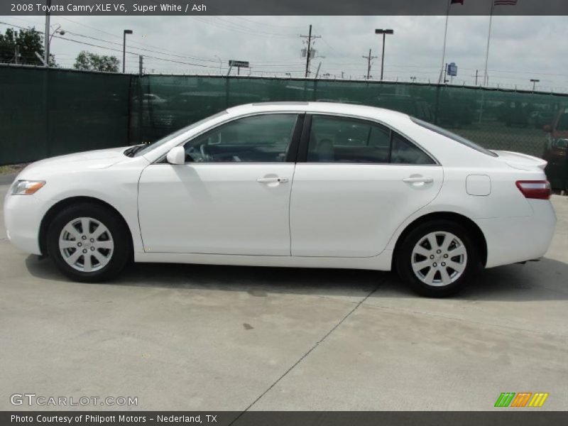 Super White / Ash 2008 Toyota Camry XLE V6