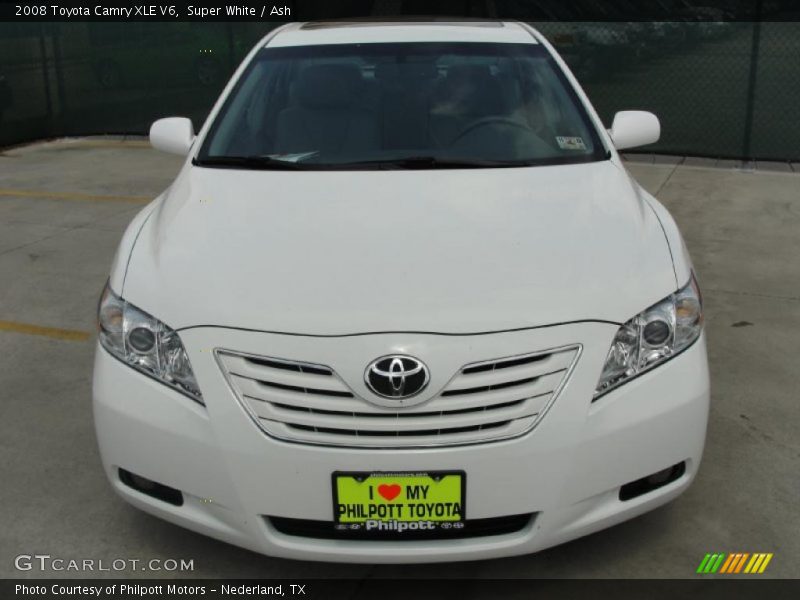 Super White / Ash 2008 Toyota Camry XLE V6