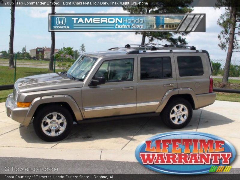 Light Khaki Metallic / Dark Khaki/Light Graystone 2006 Jeep Commander Limited