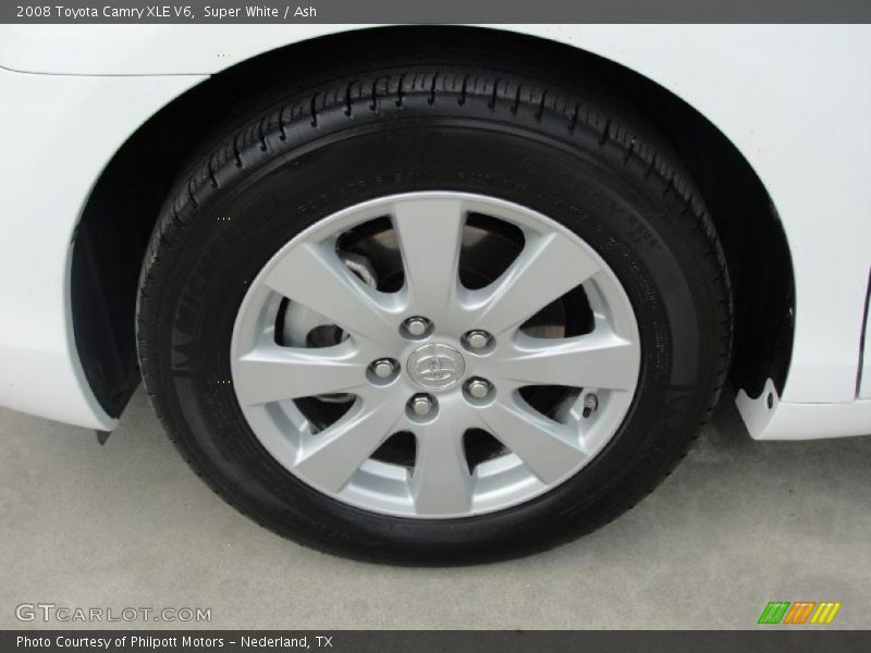 Super White / Ash 2008 Toyota Camry XLE V6