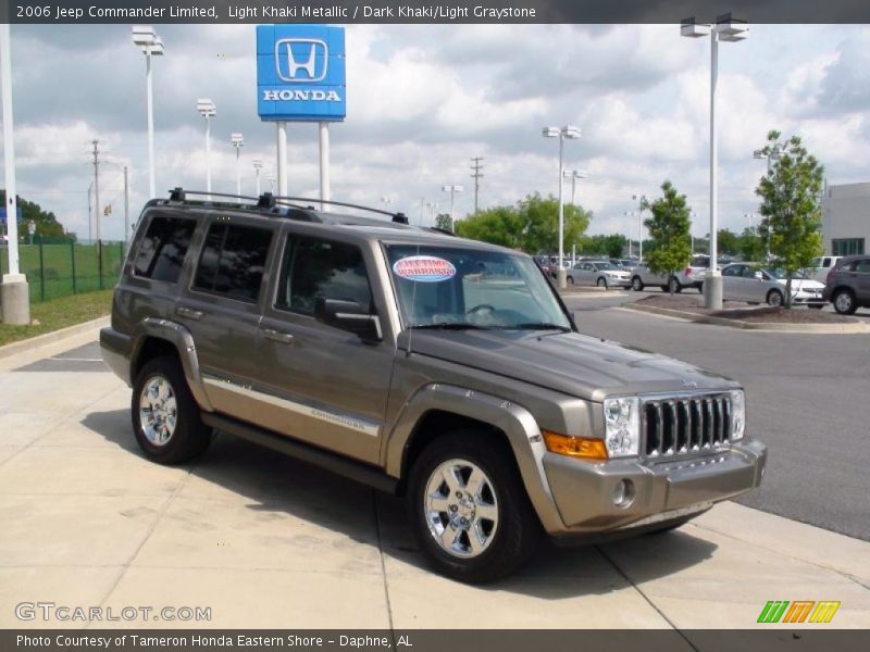 Light Khaki Metallic / Dark Khaki/Light Graystone 2006 Jeep Commander Limited