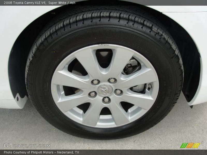 Super White / Ash 2008 Toyota Camry XLE V6