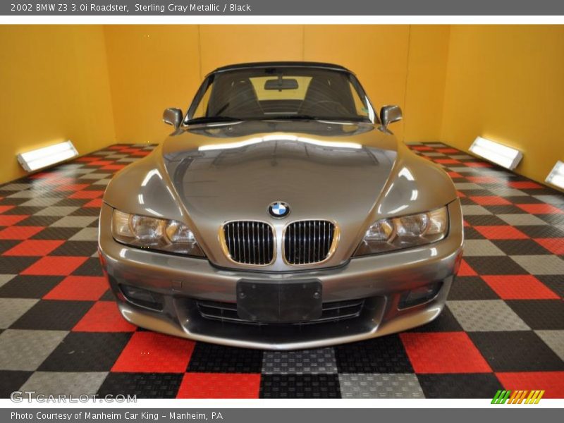 Sterling Gray Metallic / Black 2002 BMW Z3 3.0i Roadster
