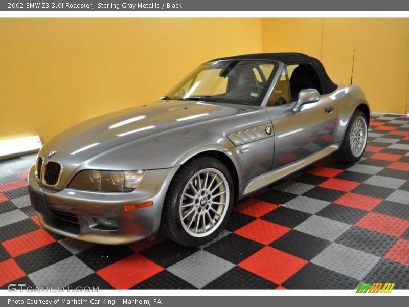 Sterling Gray Metallic / Black 2002 BMW Z3 3.0i Roadster