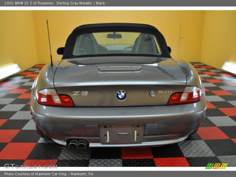 Sterling Gray Metallic / Black 2002 BMW Z3 3.0i Roadster
