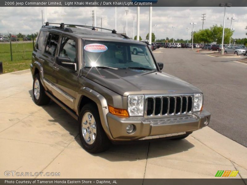 Light Khaki Metallic / Dark Khaki/Light Graystone 2006 Jeep Commander Limited