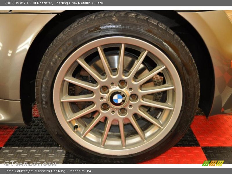 Sterling Gray Metallic / Black 2002 BMW Z3 3.0i Roadster