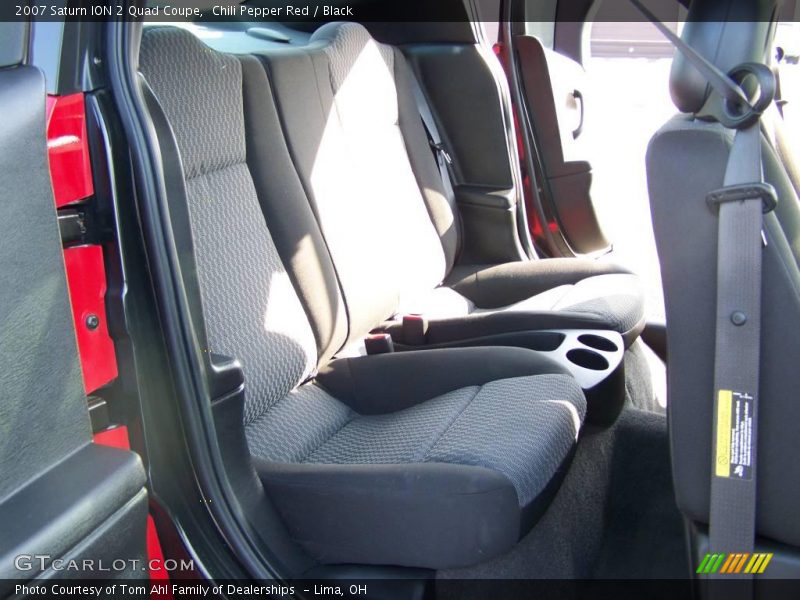 Chili Pepper Red / Black 2007 Saturn ION 2 Quad Coupe