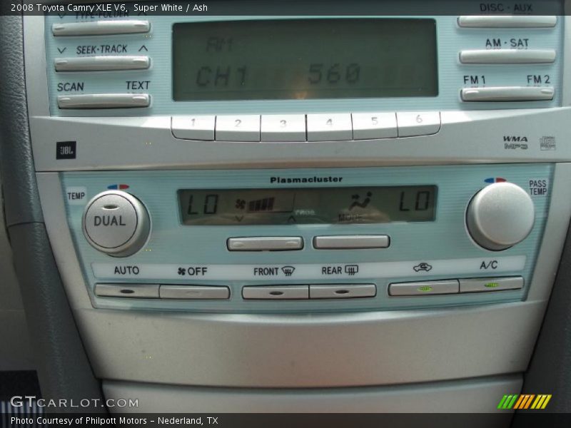 Super White / Ash 2008 Toyota Camry XLE V6