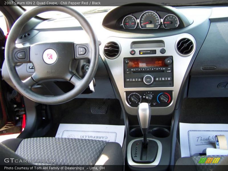 Chili Pepper Red / Black 2007 Saturn ION 2 Quad Coupe