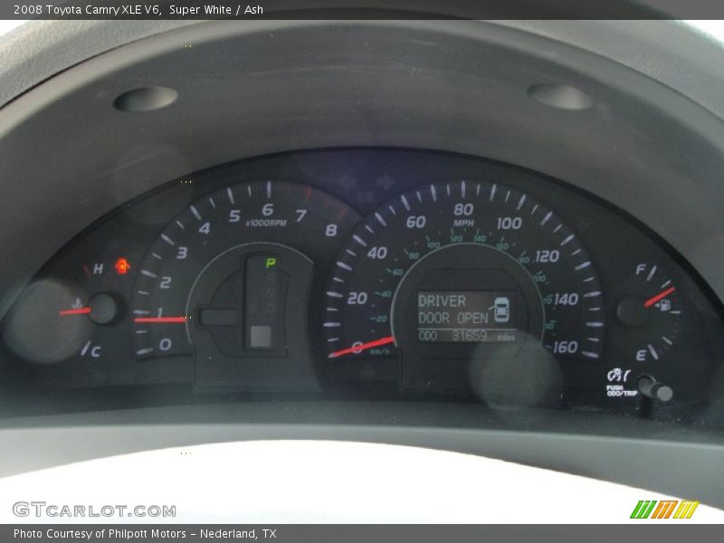 Super White / Ash 2008 Toyota Camry XLE V6