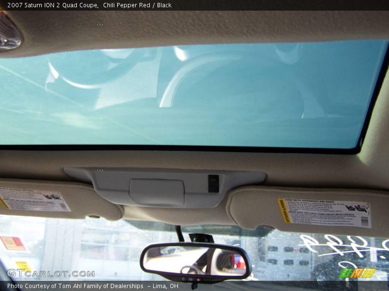 Chili Pepper Red / Black 2007 Saturn ION 2 Quad Coupe